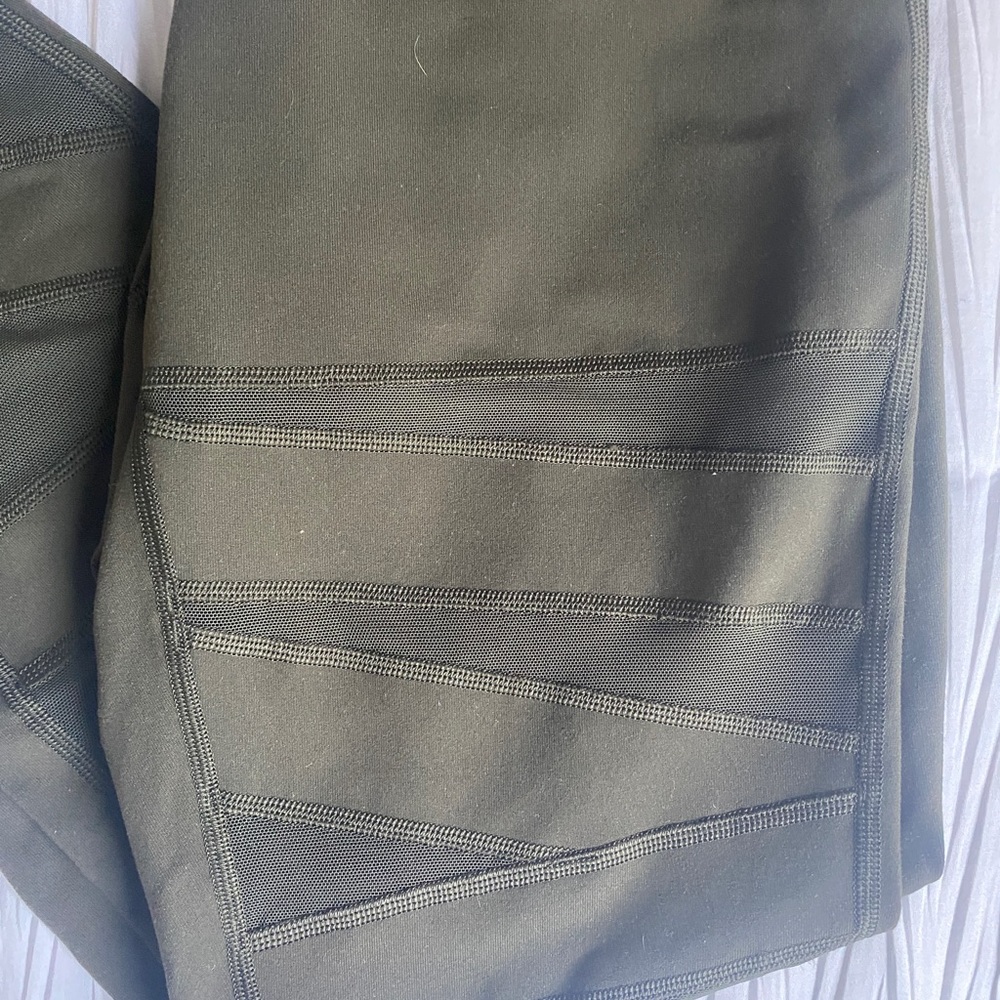 Forest Green Lululemon Wunder Under HR Tight Tech Mesh NWOT - Picture 3 of 6